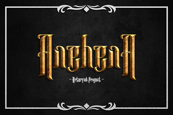 Anehena: The Abstract-Ornamental Blackletter That Redefines Display Typography