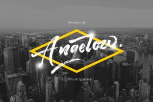 Angelow: The Rough Brush Font Redefining Custom Lettering for Modern Brands and Creatives