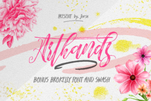 Arthands & Brokelly: Font Duo for Craft Projects