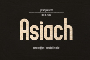 Asiach: A Clean Sans Serif Font for Modern Creators