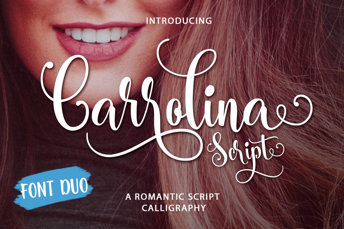 Carrolina: A Font Duo That Blends Romance with Everyday Functionality