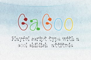 GaGoo: A Playful Script Typeface for Captivating Kids' Designs