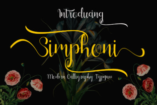 Simphoni: An Elegant Script Font with Long Swashes