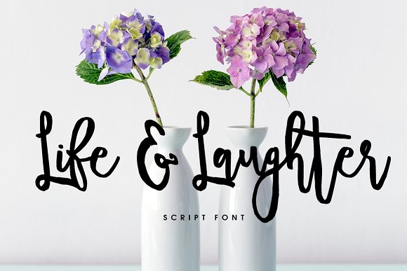 The Heart of Handcrafted Typography: Exploring the Life Laughter Font by Creativeqube